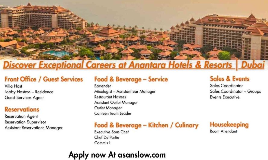 Discover Exceptional Careers at Anantara Hotels & Resorts | Dubai