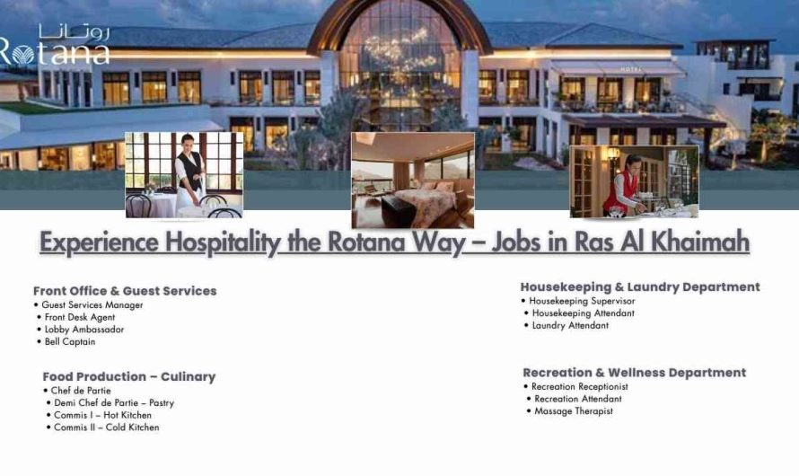 Experience Hospitality the Rotana Way – Jobs in Ras Al Khaimah