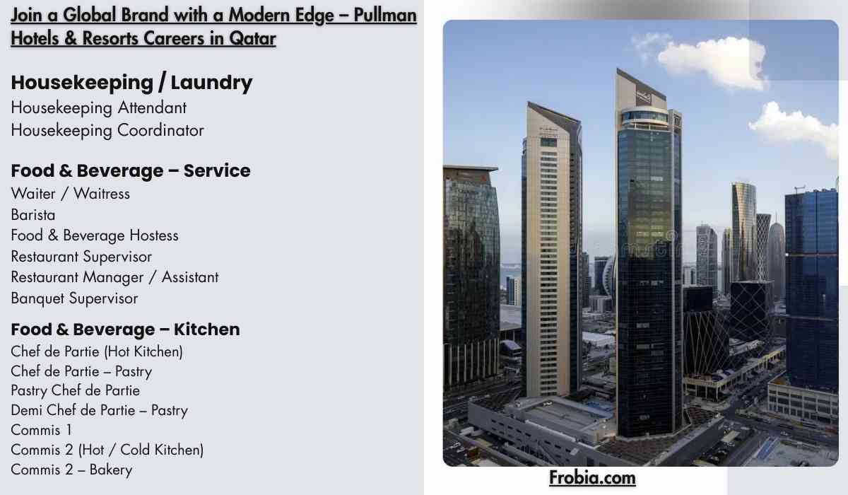 Join a Global Brand with a Modern Edge – Pullman Hotels & Resorts Careers in Qatar