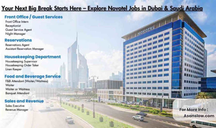 Your Next Big Break Starts Here – Explore Novotel Jobs in Dubai & Saudi Arabia