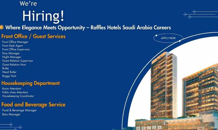 Where Elegance Meets Opportunity – Raffles Hotels Saudi Arabia Careers