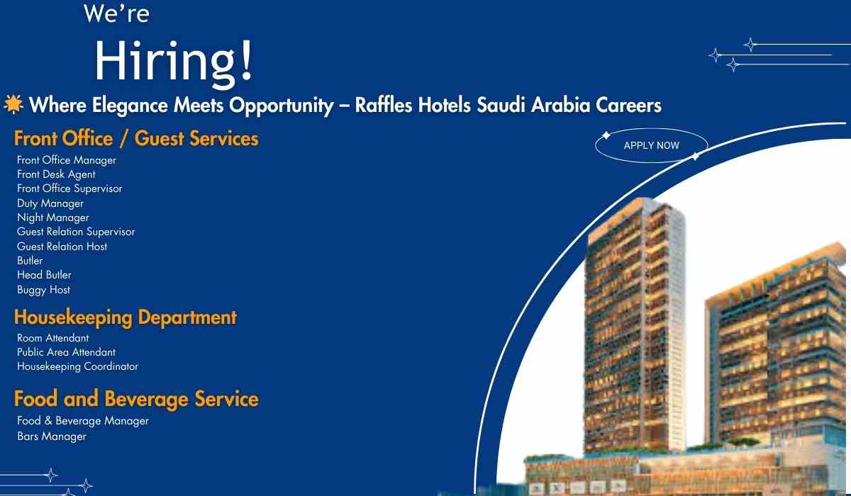 Where Elegance Meets Opportunity – Raffles Hotels Saudi Arabia Careers