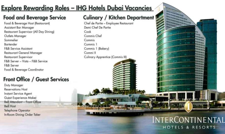 Explore Rewarding Roles – IHG Hotels Dubai Vacancies