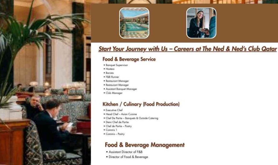 Start Your Journey with Us – Careers at The Ned & Ned’s Club Qatar