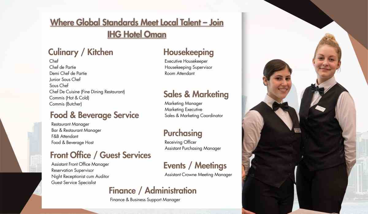 Where Global Standards Meet Local Talent – Join IHG Hotel Oman