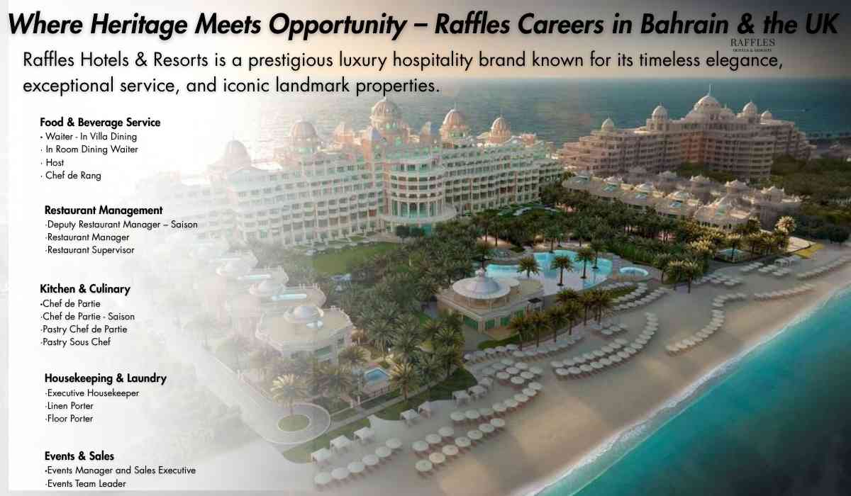 Where Heritage Meets Opportunity – Raffles Careers in Bahrain & the UK