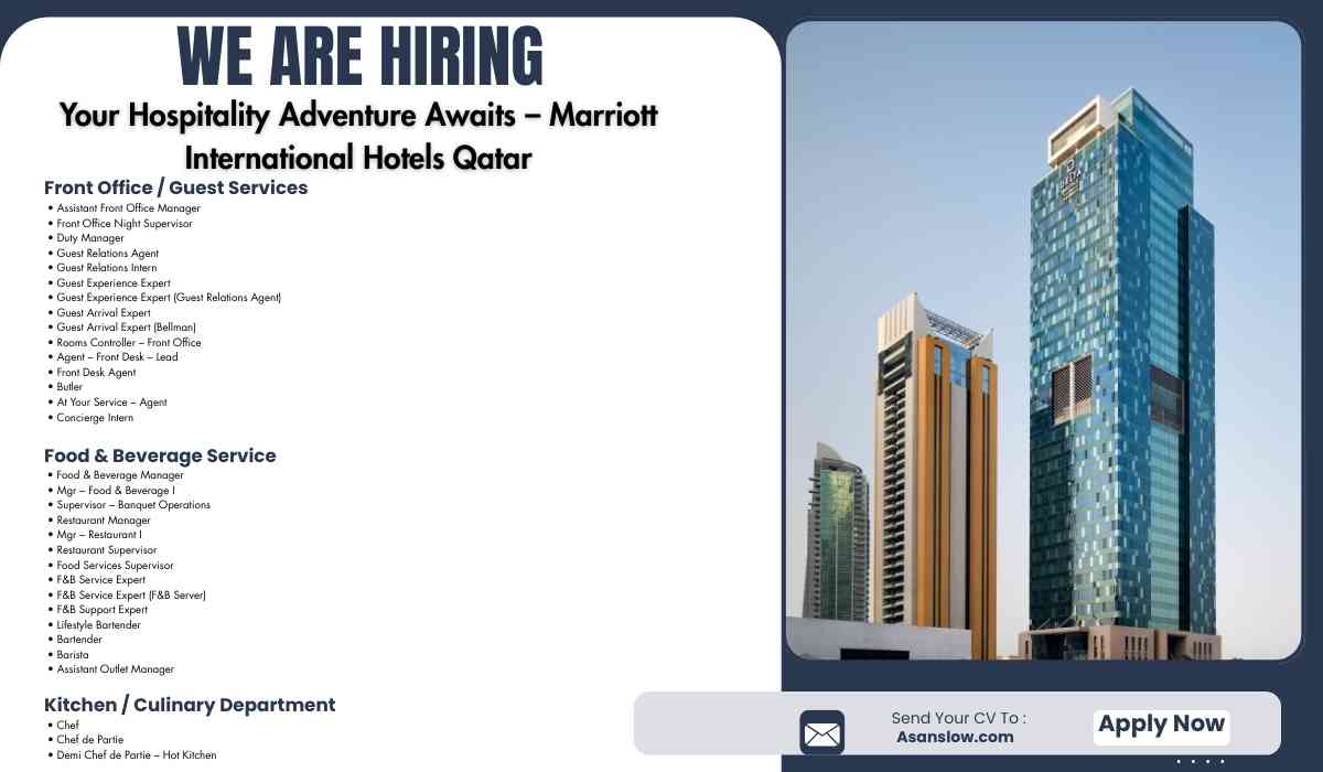 Your Hospitality Adventure Awaits – Marriott International Hotels Qatar