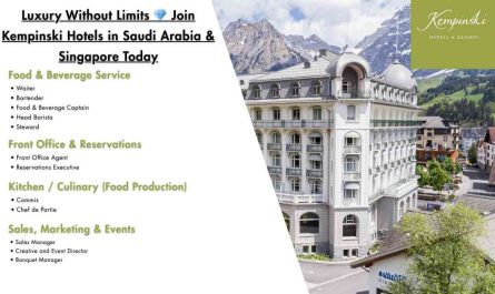 Luxury Without Limits Join Kempinski Hotels in Saudi Arabia & Singapore Today