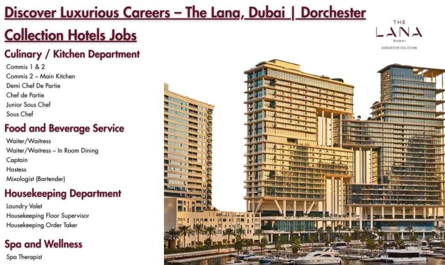 Discover Luxurious Careers – The Lana, Dubai | Dorchester Collection Hotels Jobs