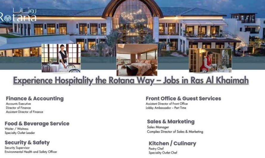 Experience Hospitality the Rotana Way – Jobs in Ras Al Khaimah
