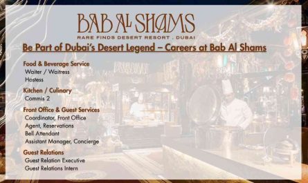 Be Part of Dubai’s Desert Legend – Careers at Bab Al Shams