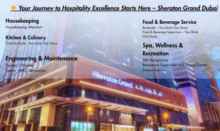 Your Journey to Hospitality Excellence Starts Here – Sheraton Grand Dubai