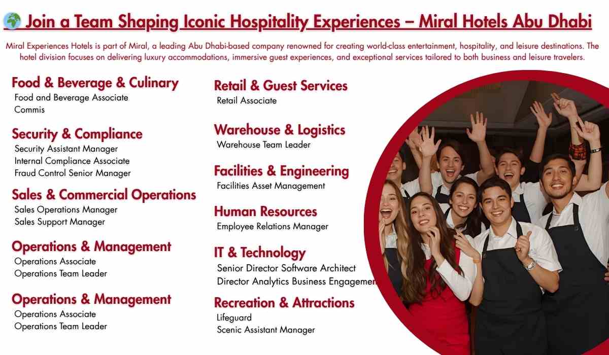 Join a Team Shaping Iconic Hospitality Experiences – Miral Hotels Abu Dhabi