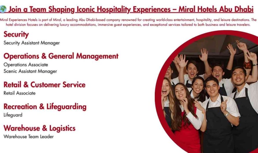 Join a Team Shaping Iconic Hospitality Experiences – Miral Hotels Abu Dhabi