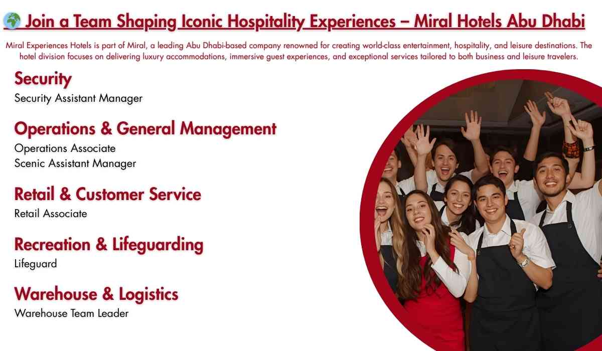 Join a Team Shaping Iconic Hospitality Experiences – Miral Hotels Abu Dhabi