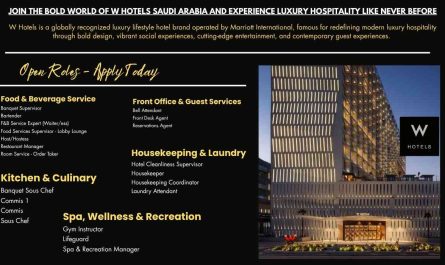Join the Bold World of W Hotels Saudi Arabia and Experience Luxury Hospitality Like Never Before
