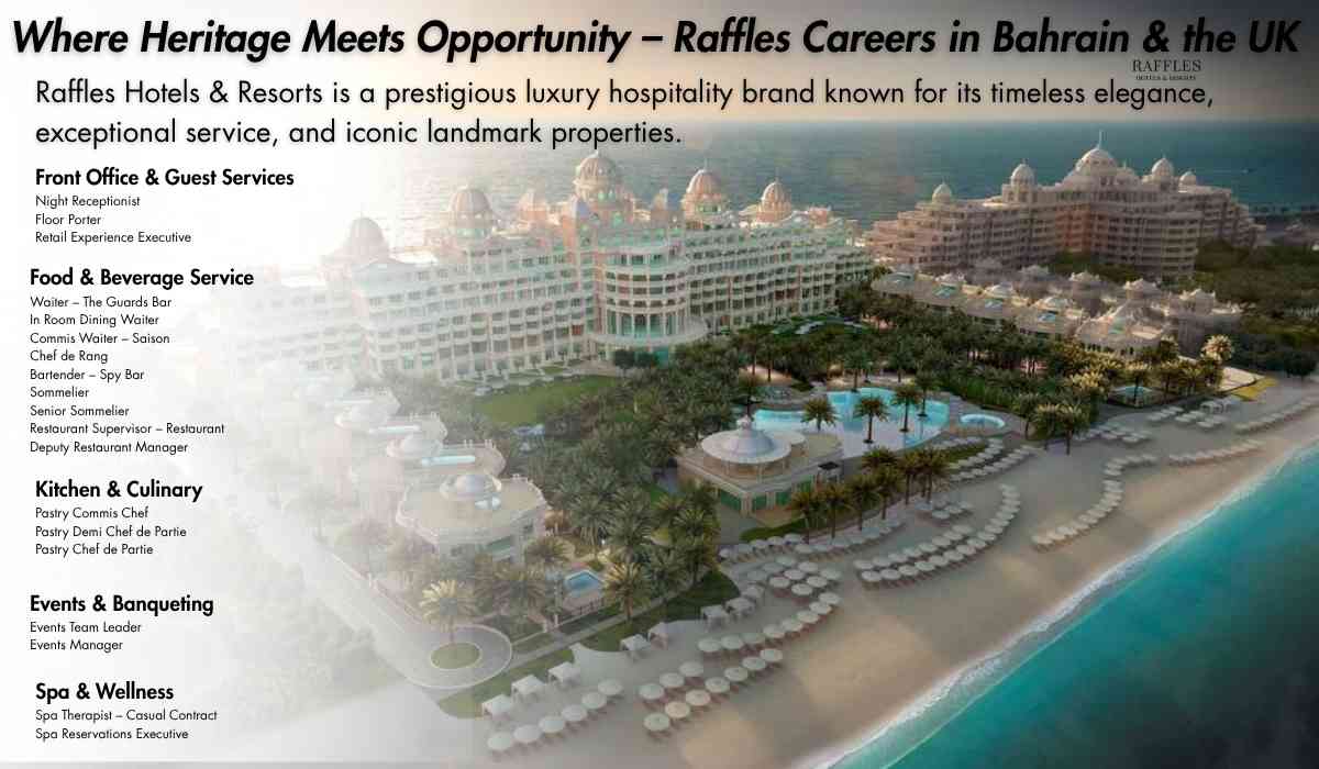 Where Heritage Meets Opportunity – Raffles Careers in Bahrain & the UK