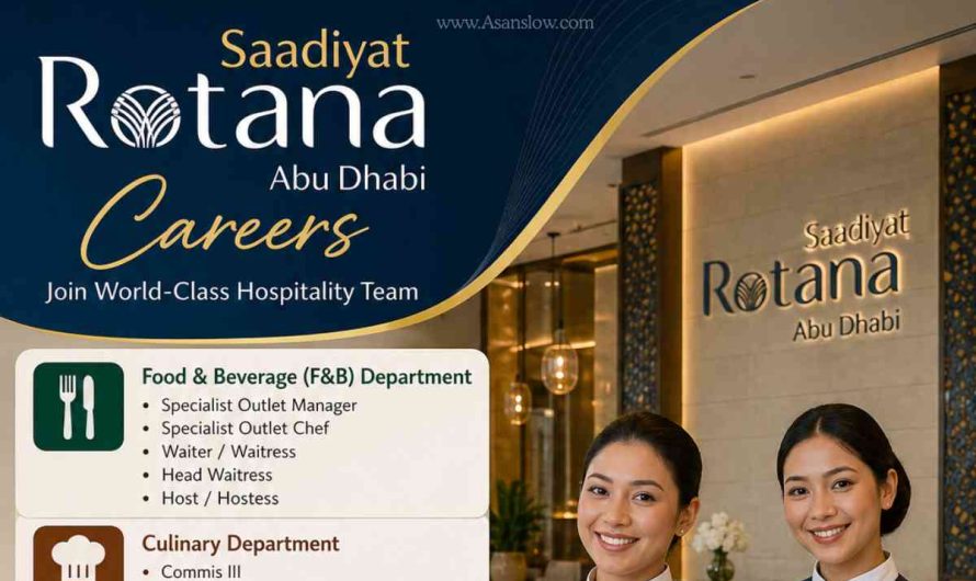 Saadiyat Rotana Resort & Villas Hotel Jobs Abu Dhabi, UAE